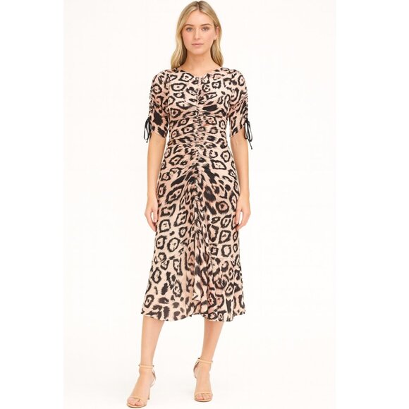 Alice McCall Animale Ruched Silk Crepe Ruched Dress 2 NEW - Picture 1 of 7